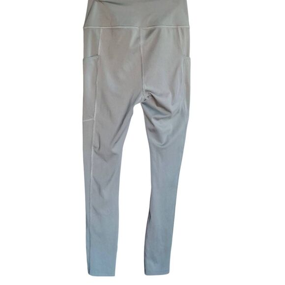 Gymshark Women’s XS Leggings – Olive Green Full Length with Side Pockets - Picture 2 of 6